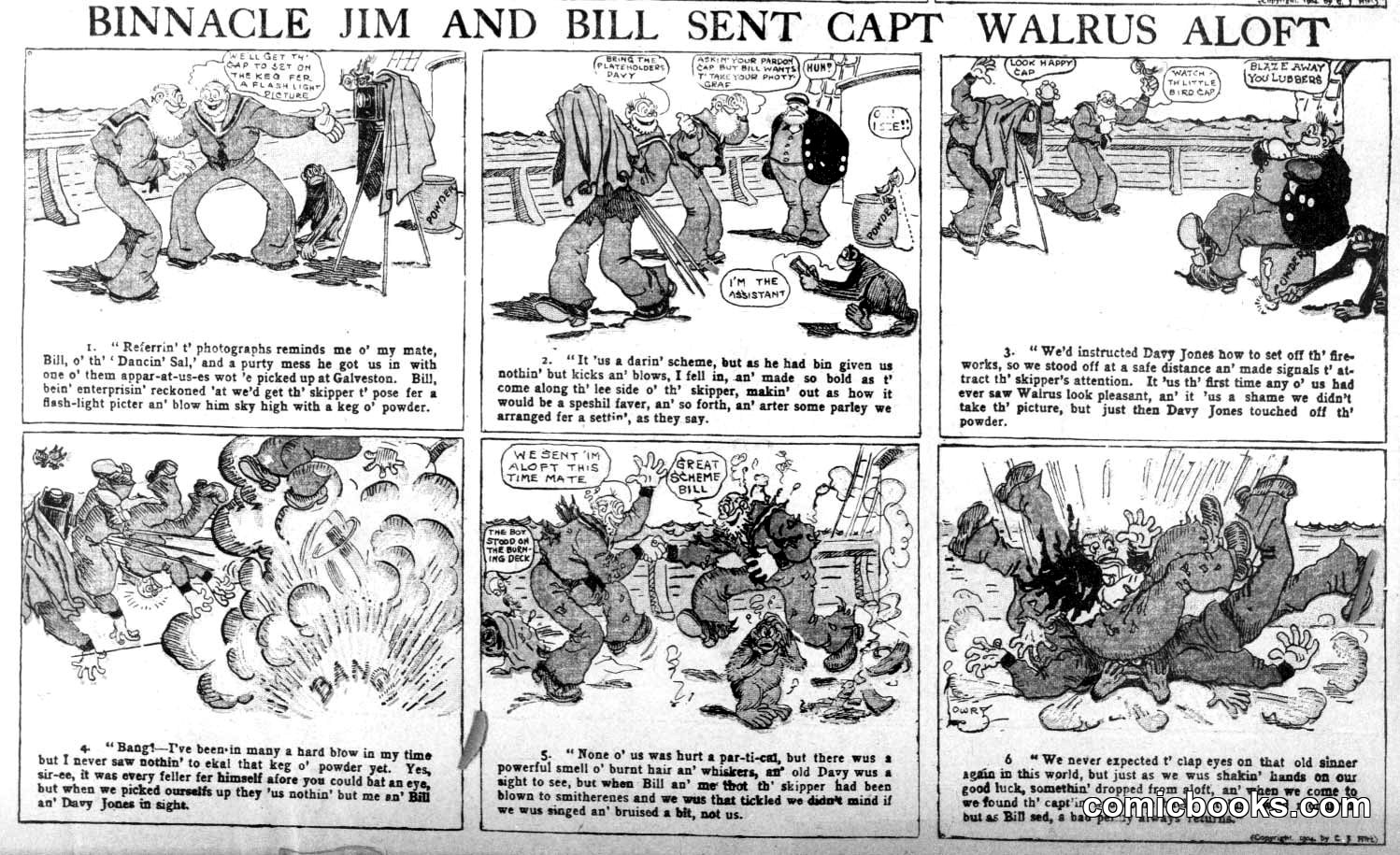 Binnacle Jim and Bill Sent Capt. Walrus Aloft