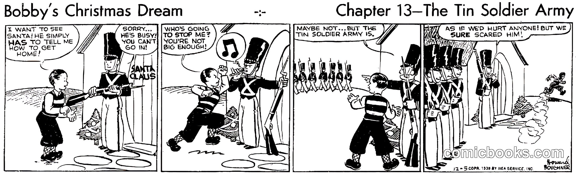 Bobby's Christmas Dream, Chapter 13—The Tin Soldier Army