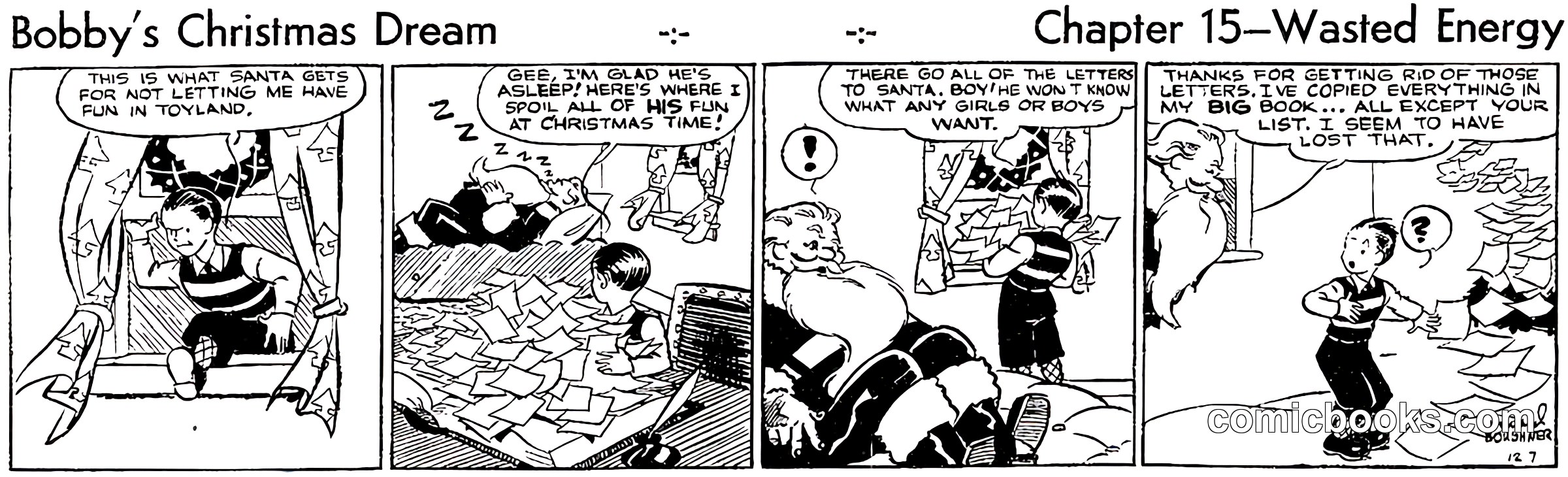 Bobby's Christmas Dream, Chapter 15—Wasted Energy