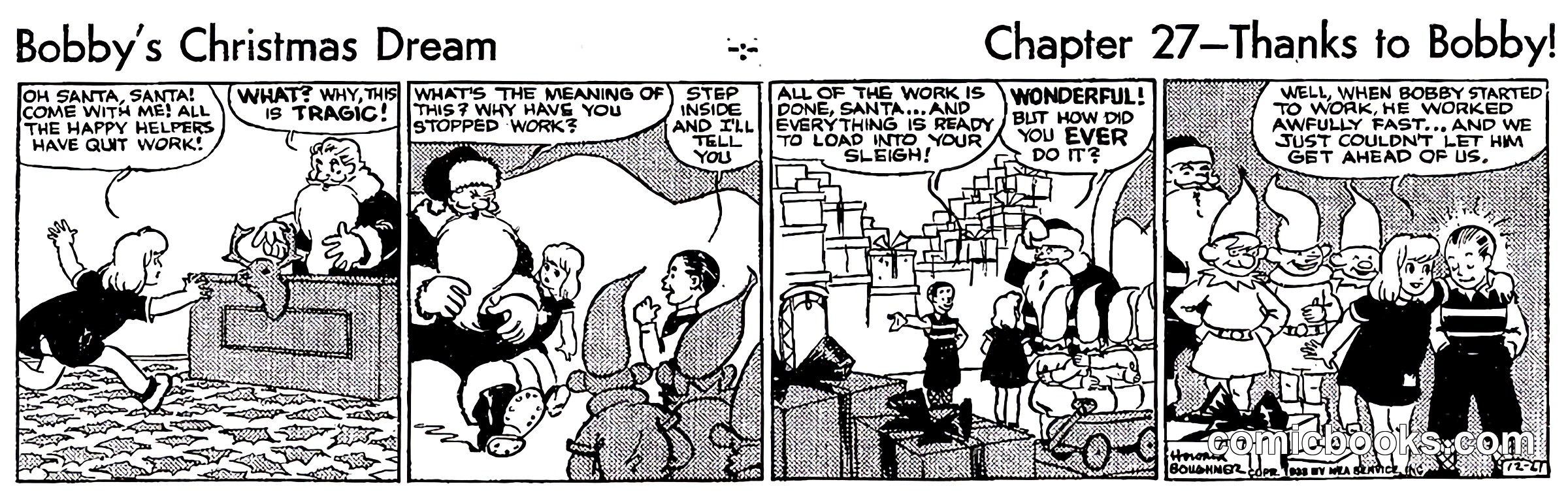 Bobby's Christmas Dream, Chapter 27—Thanks to Bobby!