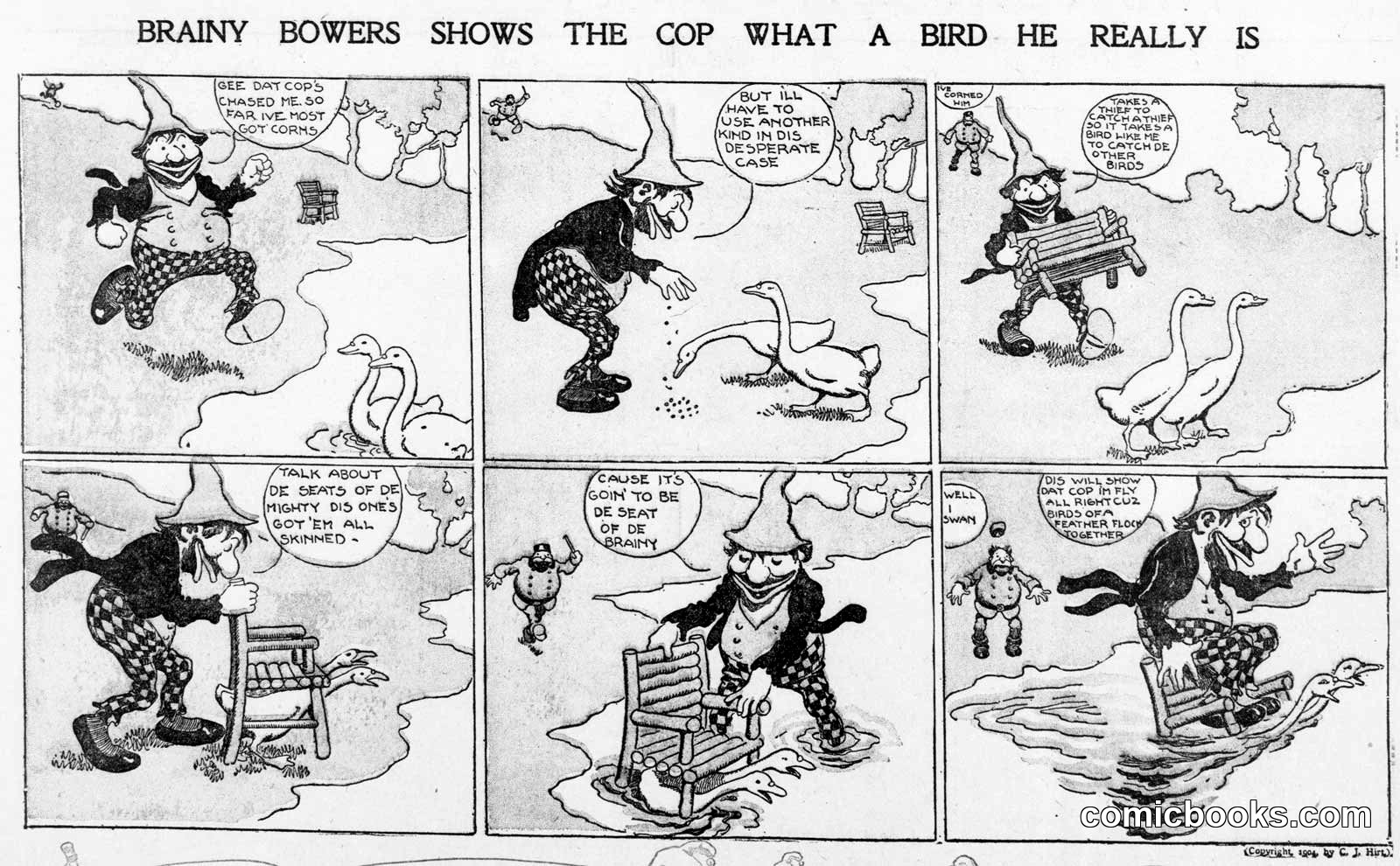 Brainy Bowers Shows the Cop What a Bird He Really Is
