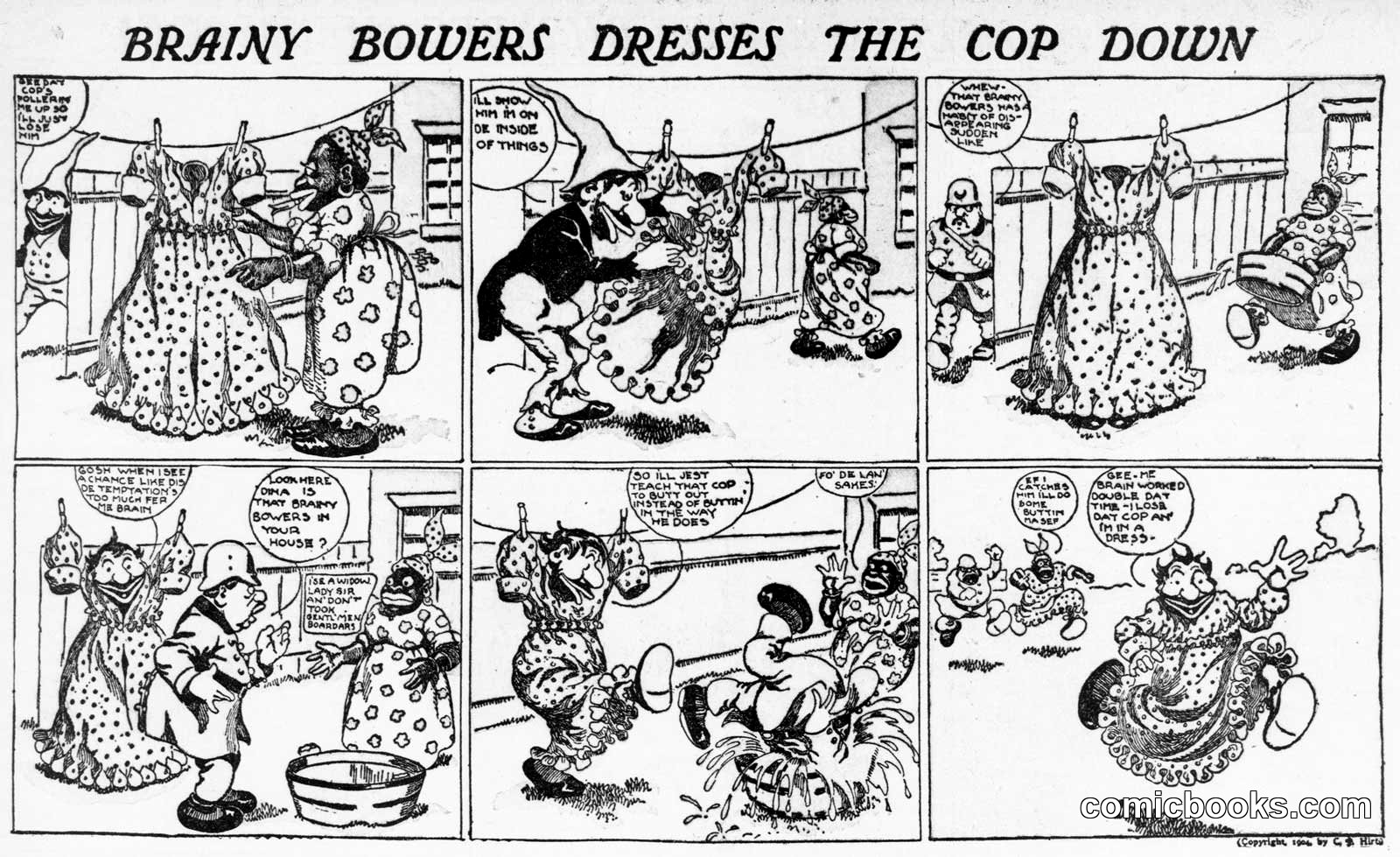 Brainy Bowers Dresses the Cop Down