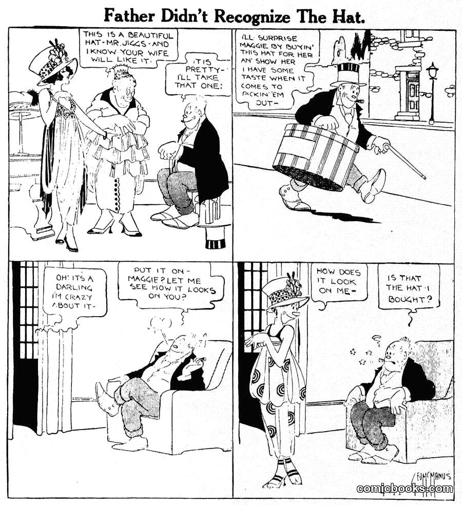 Bringing Up Father — "Father Didn't Recognize The Hat"