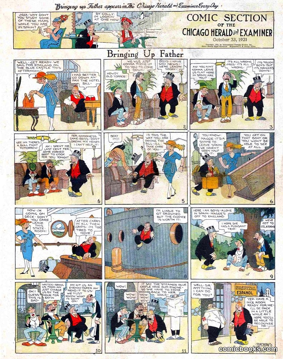Bringing Up Father — October 23, 1921