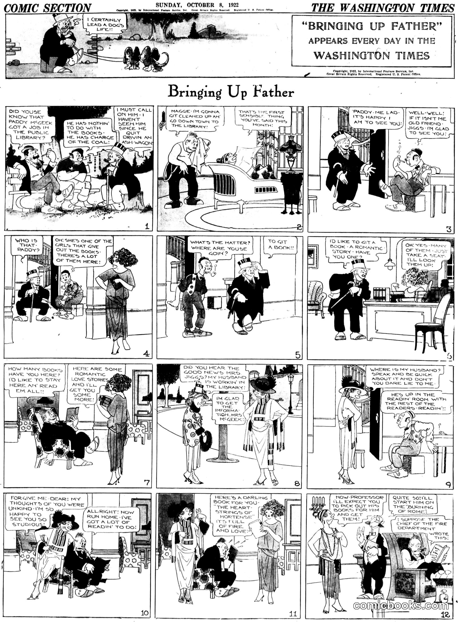 Bringing Up Father — 1922-10-08