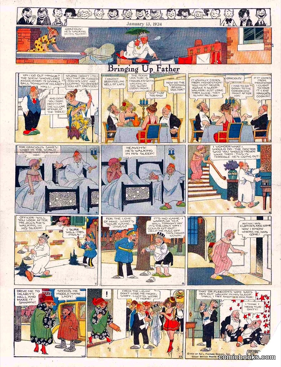 Bringing Up Father — January 13, 1924