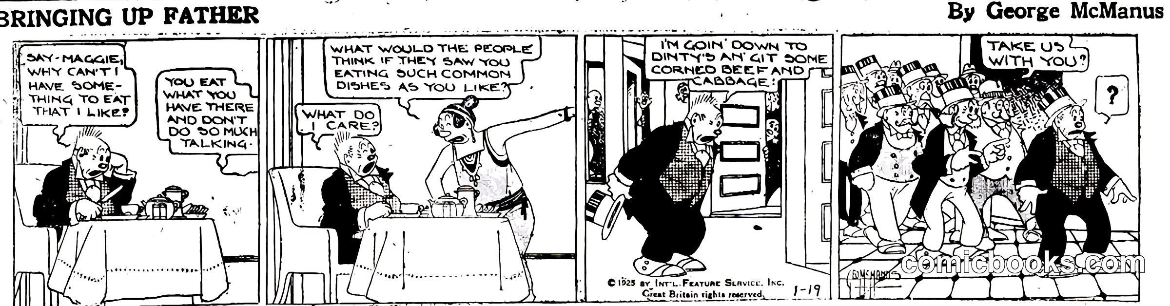 Bringing Up Father — January 19, 1925