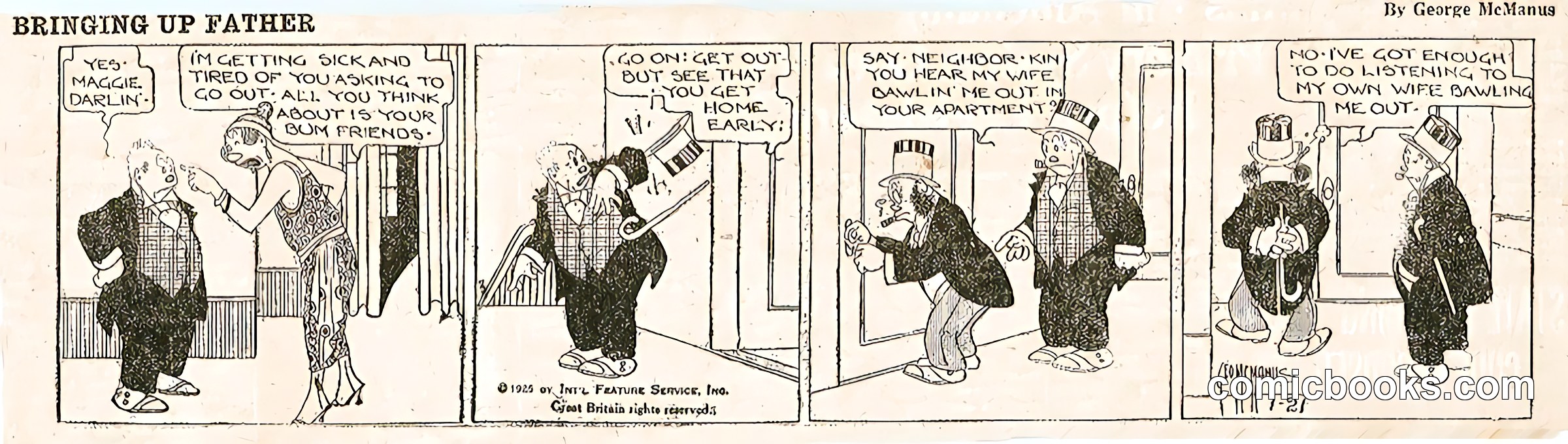 Bringing Up Father — January 21, 1925