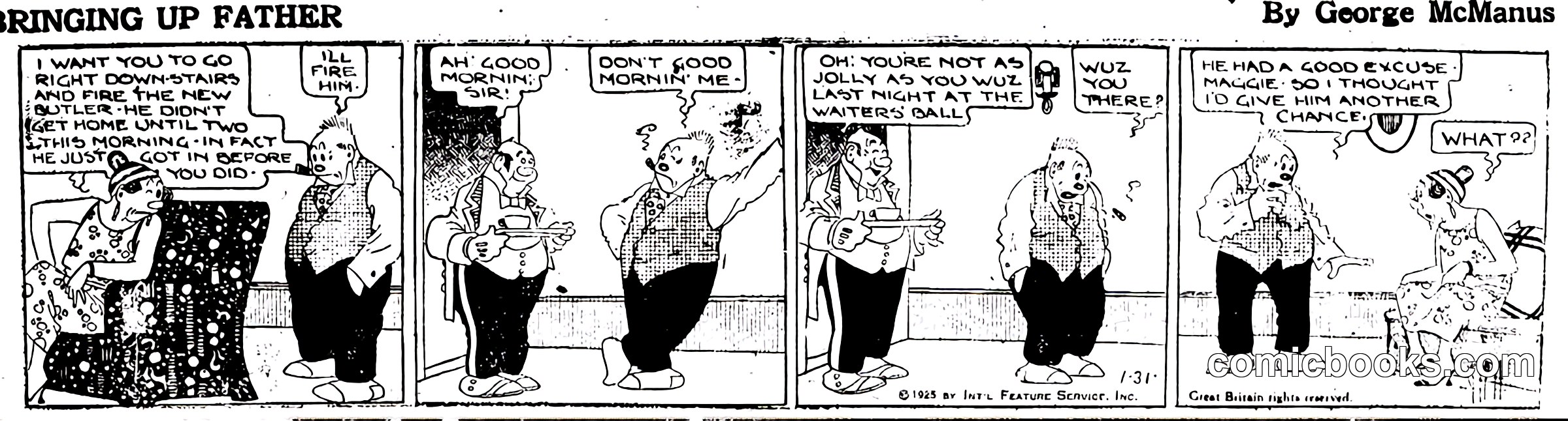 Bringing Up Father — January 31, 1925