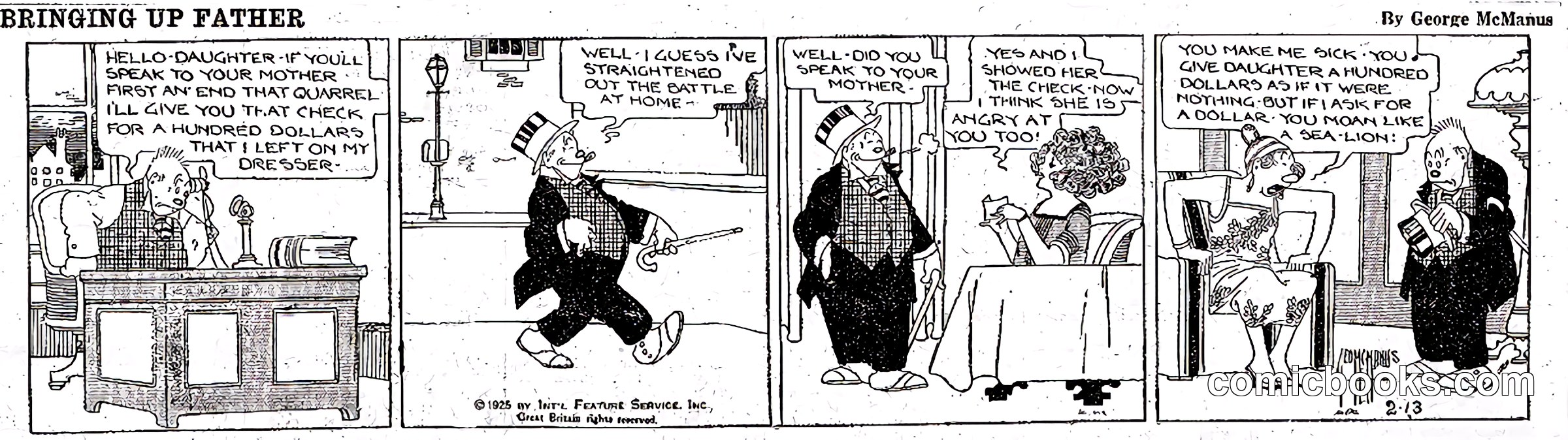 Bringing Up Father — February 13, 1925