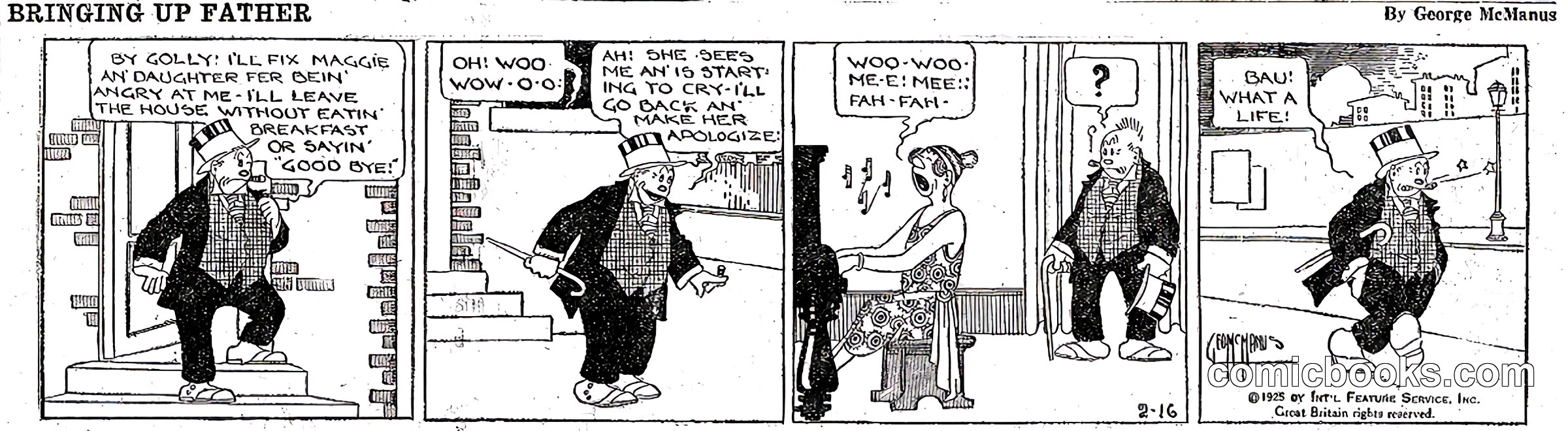 Bringing Up Father — 16 February 1925