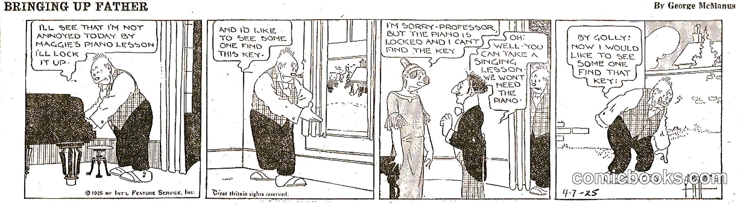Bringing Up Father — April 7, 1925