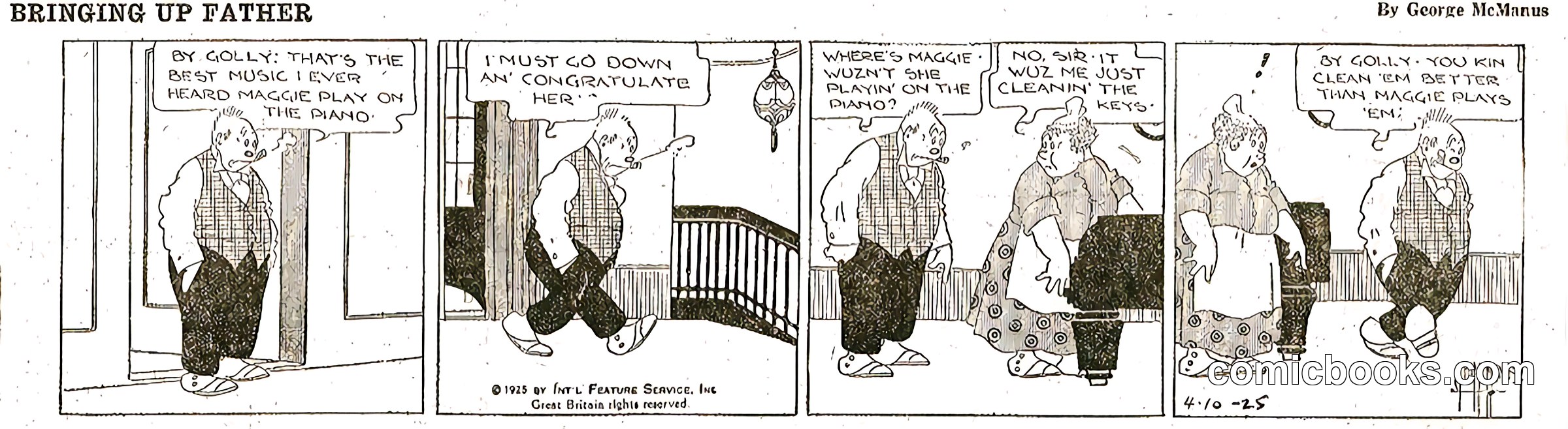 Bringing Up Father — April 10, 1925