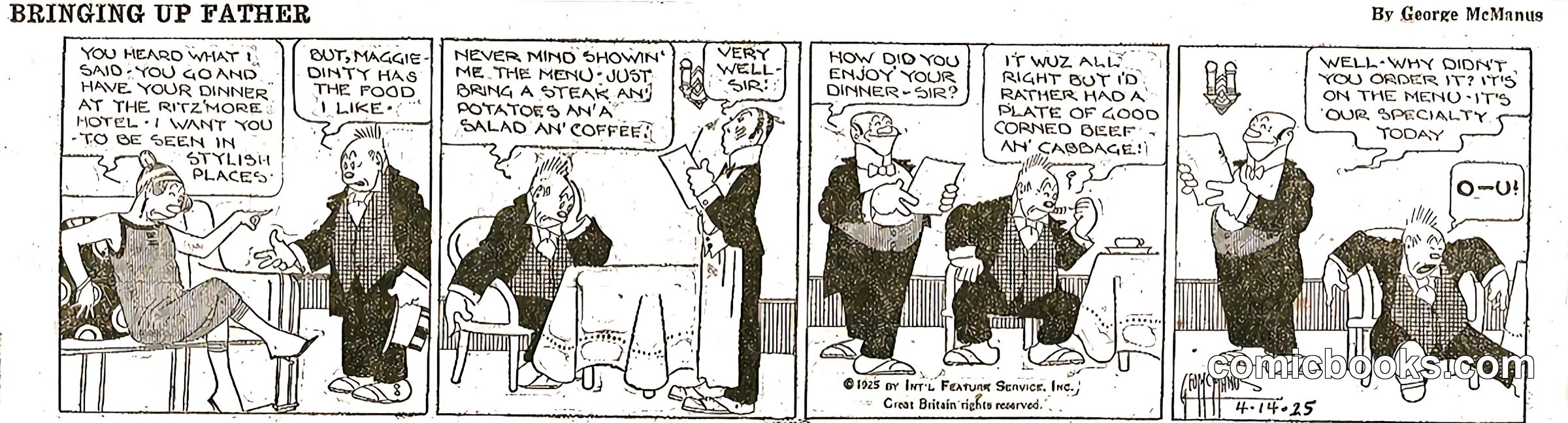 Bringing Up Father — 1925-04-14