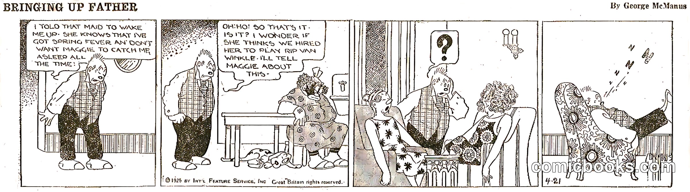 Bringing Up Father — 21 April 1925