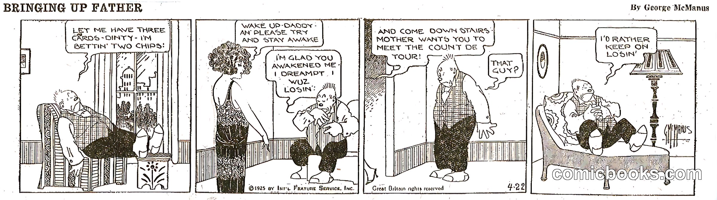 Bringing Up Father — 22 April 1925
