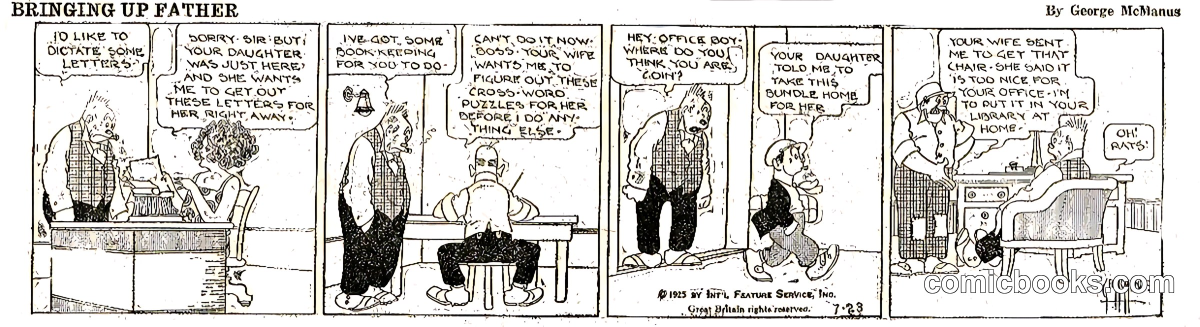 Bringing Up Father — July 23, 1925