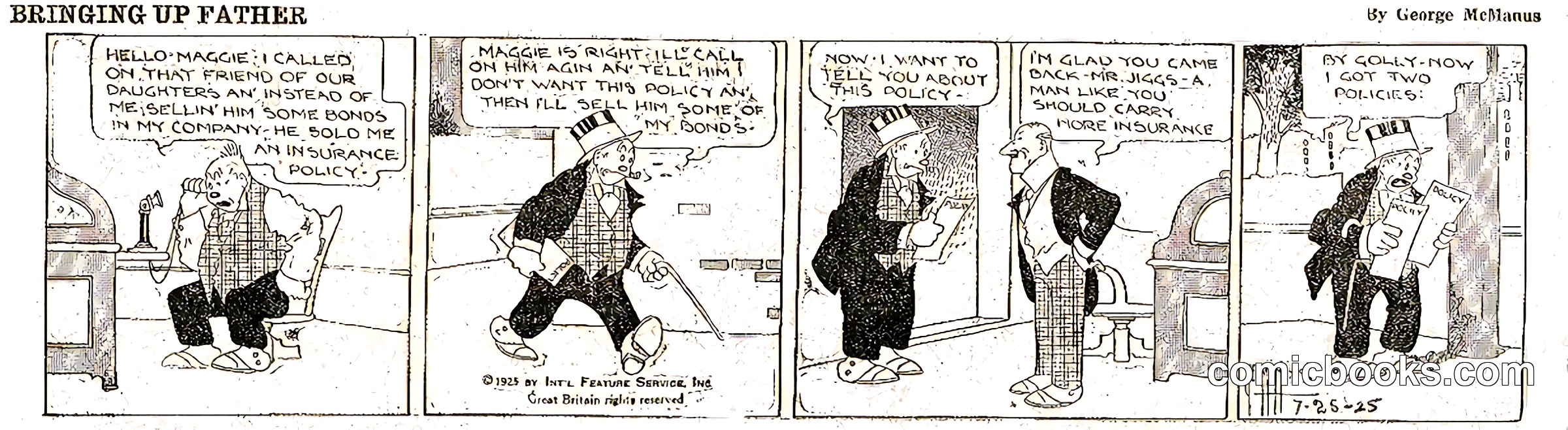 Bringing Up Father — 25 July 1925