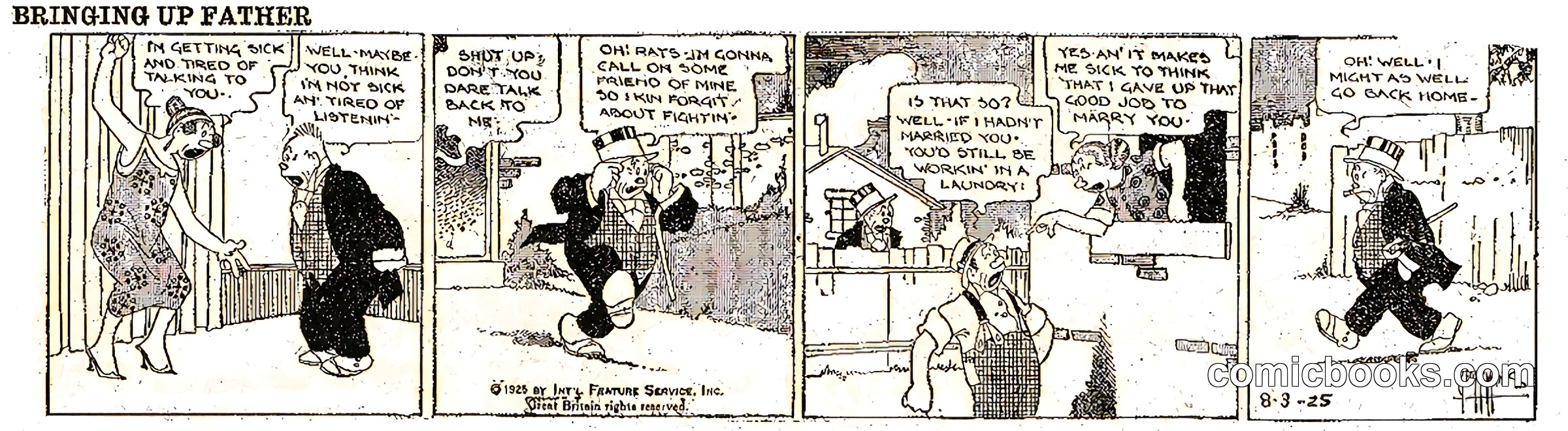 Bringing Up Father — August 3, 1925