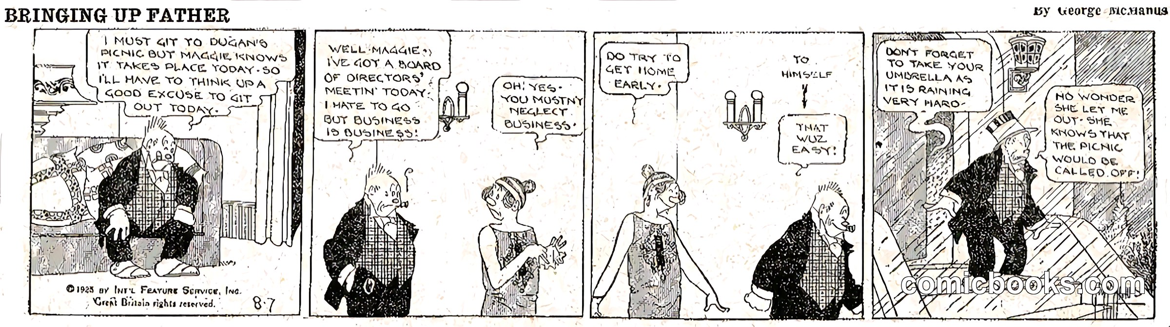Bringing Up Father — August 7, 1925