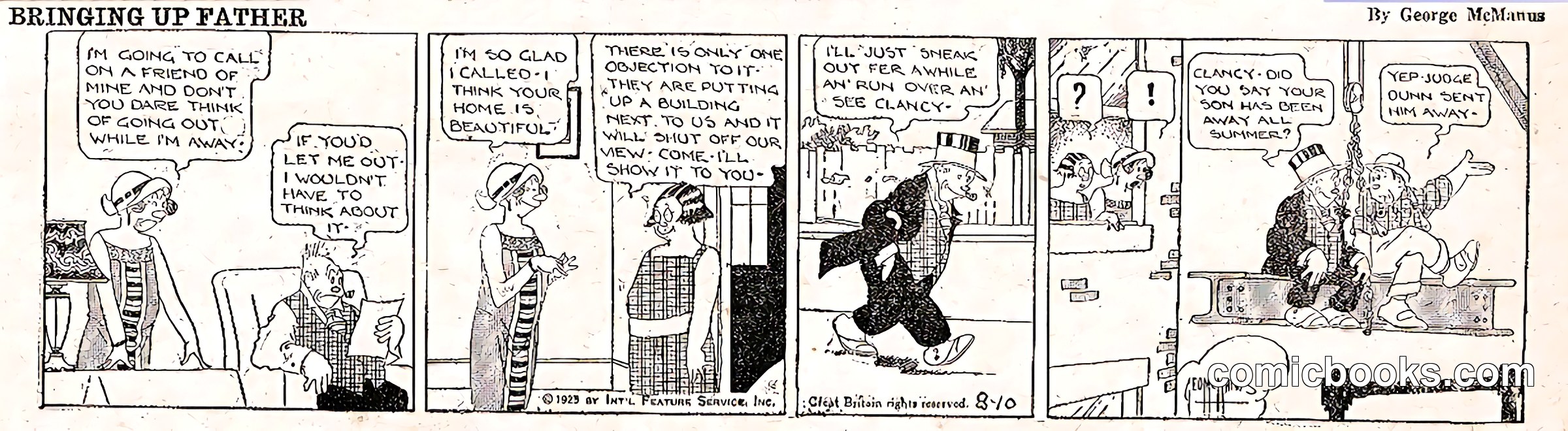 Bringing Up Father — August 10, 1925