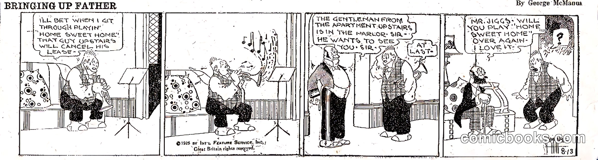 Bringing Up Father — August 13, 1925