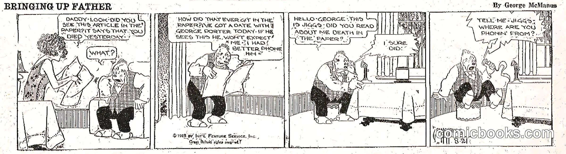 Bringing Up Father — August 21, 1925