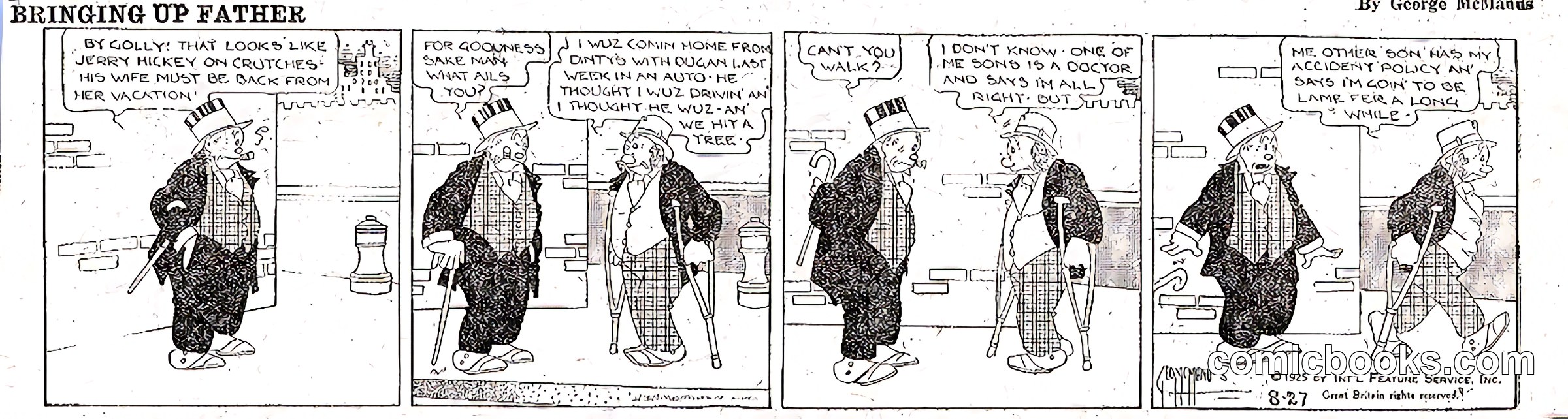 Bringing Up Father — August 27, 1925