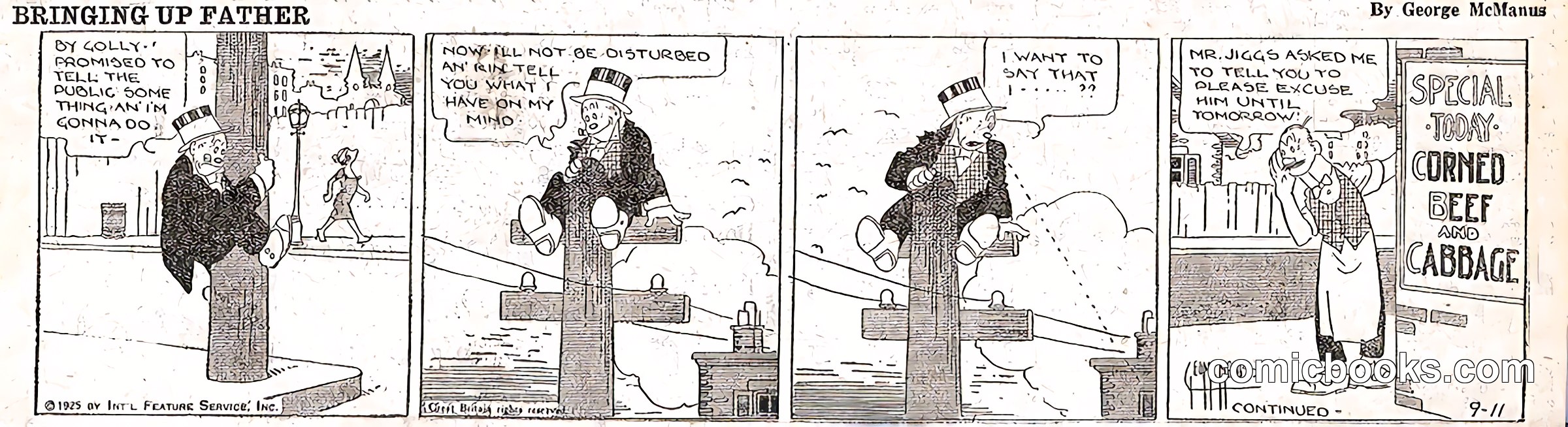Bringing Up Father — September 11, 1925