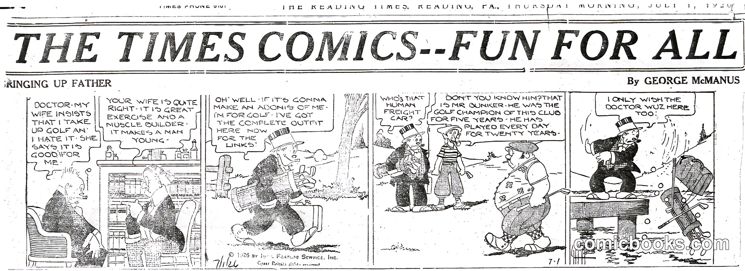 Bringing Up Father — 1926-07-01
