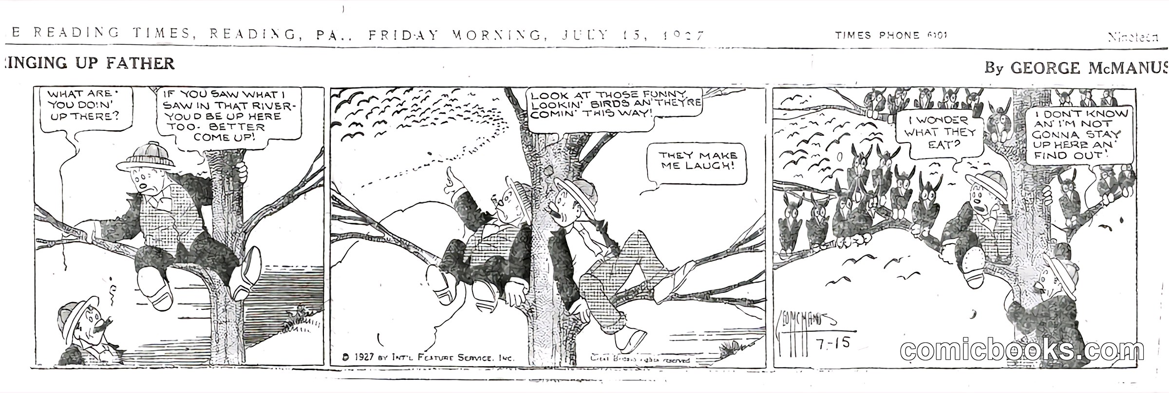 Bringing Up Father — July 15, 1927