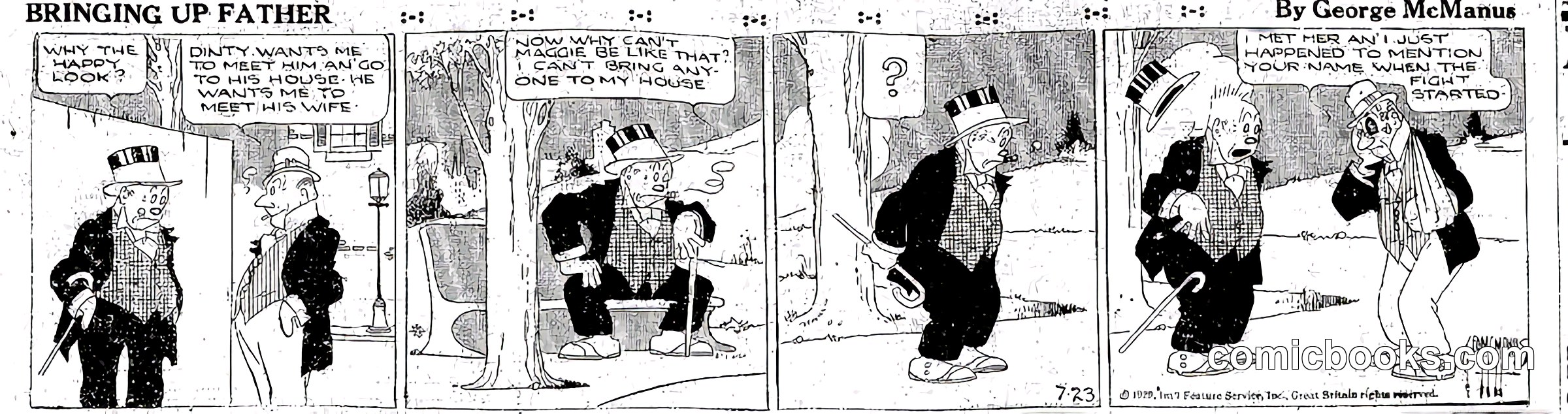 Bringing Up Father — 23 July 1929