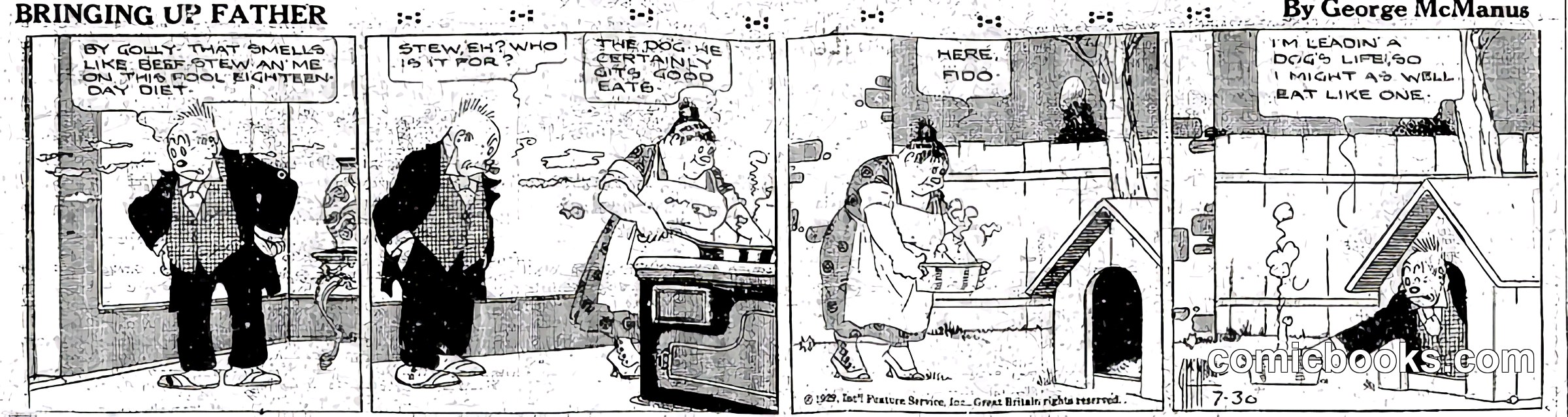 Bringing Up Father — July 29, 1929