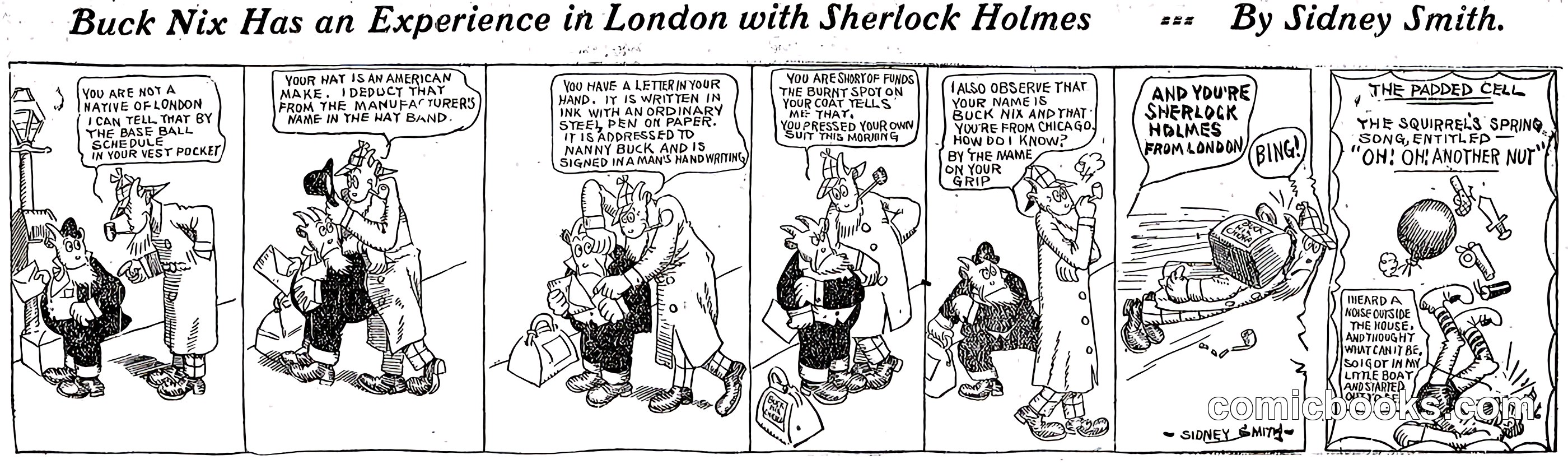 Buck Nix Has an Experience in London with Sherlock Holmes