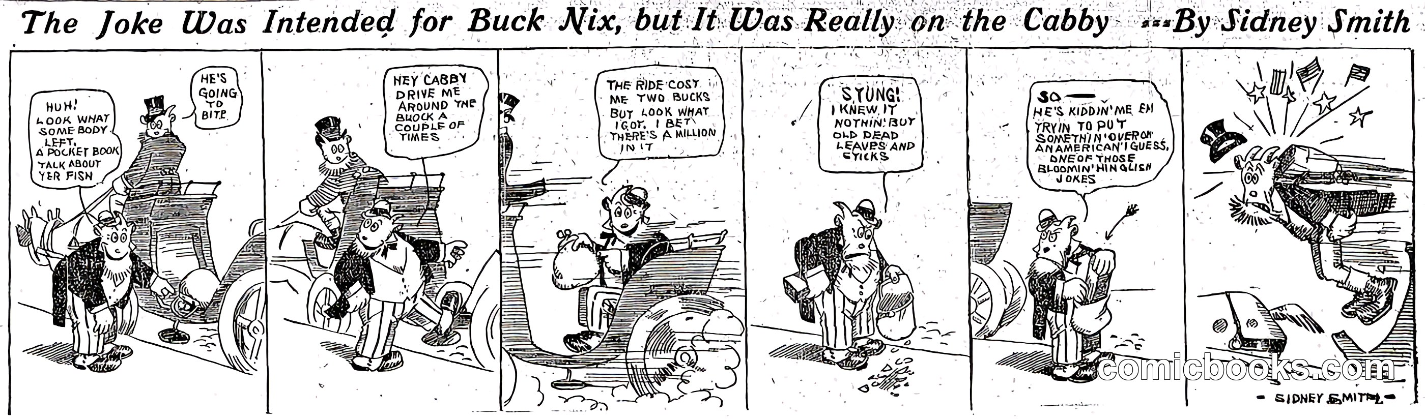 The Joke Was Intended for Buck Nix, but It Was Really on the Cabby