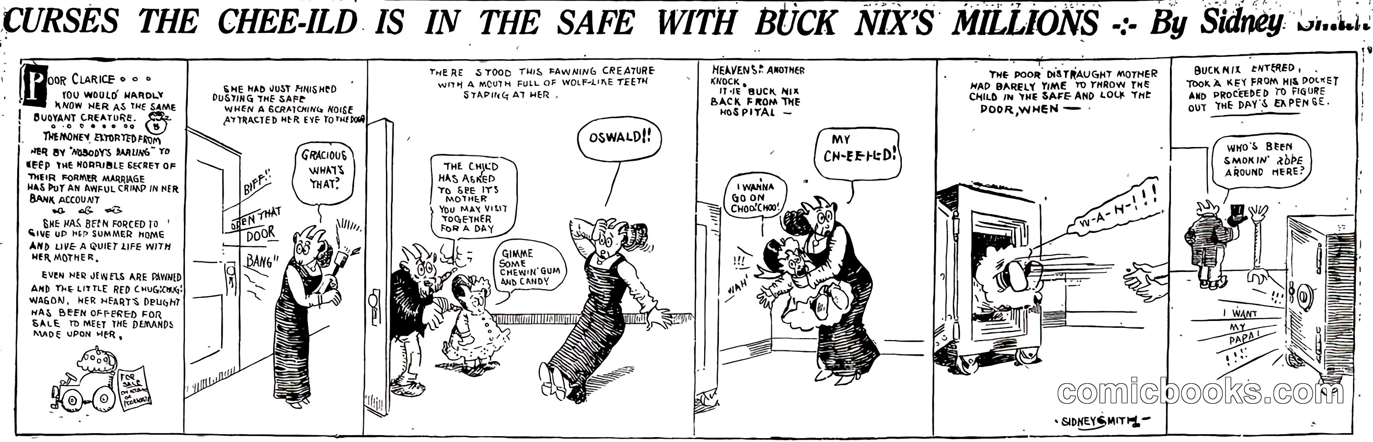 Curses! The Chee-Ild Is in the Safe with Buck Nix's Millions