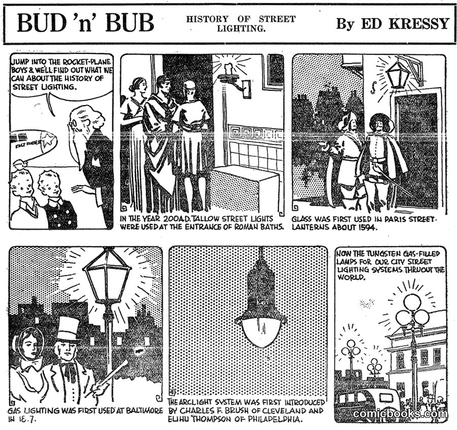 Bud 'n' Bub: History of Street Lighting