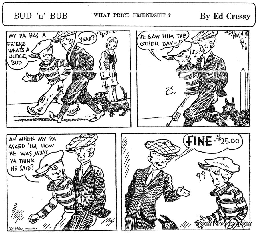 Bud 'n' Bub: What Price Friendship?