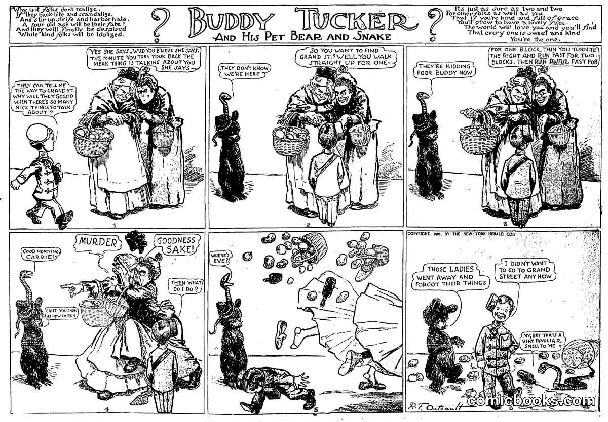 Buddy Tucker and His Pet Bear and Snake