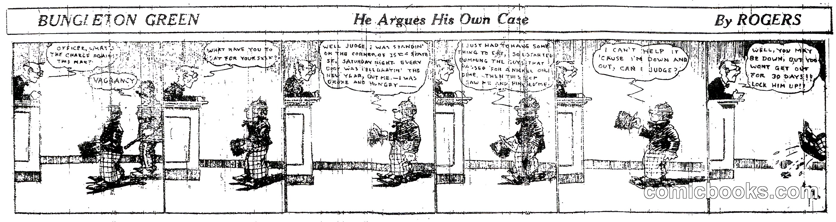 Bungleton Green: "He Argues His Own Case"