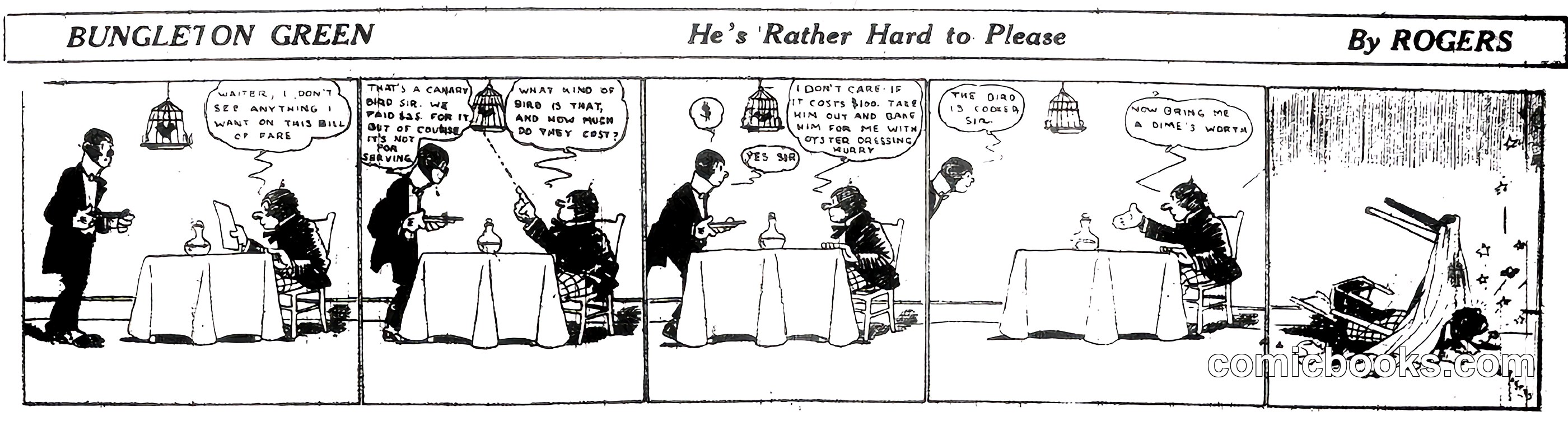 Bungleton Green: He's Rather Hard to Please