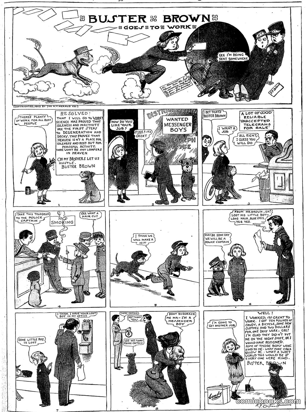 Buster Brown Goes to Work