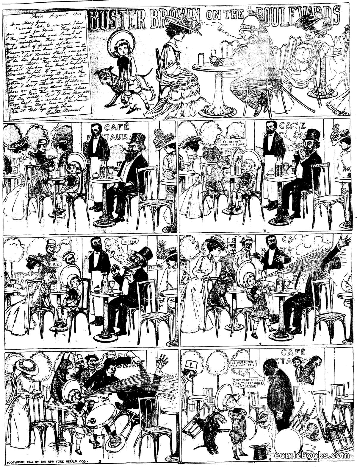 Buster Brown on the Boulevards