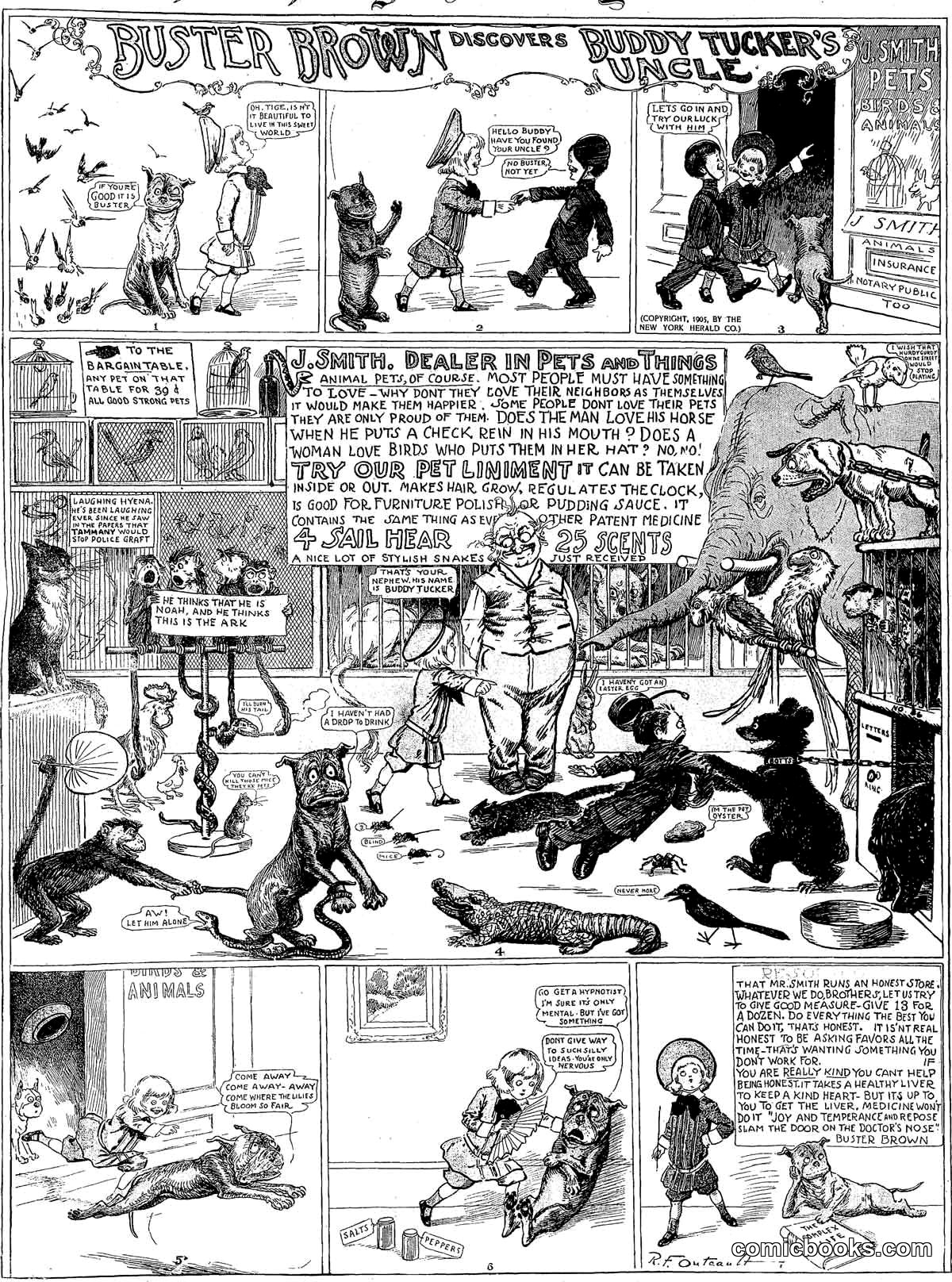 Buster Brown Discovers Buddy Tucker's Uncle