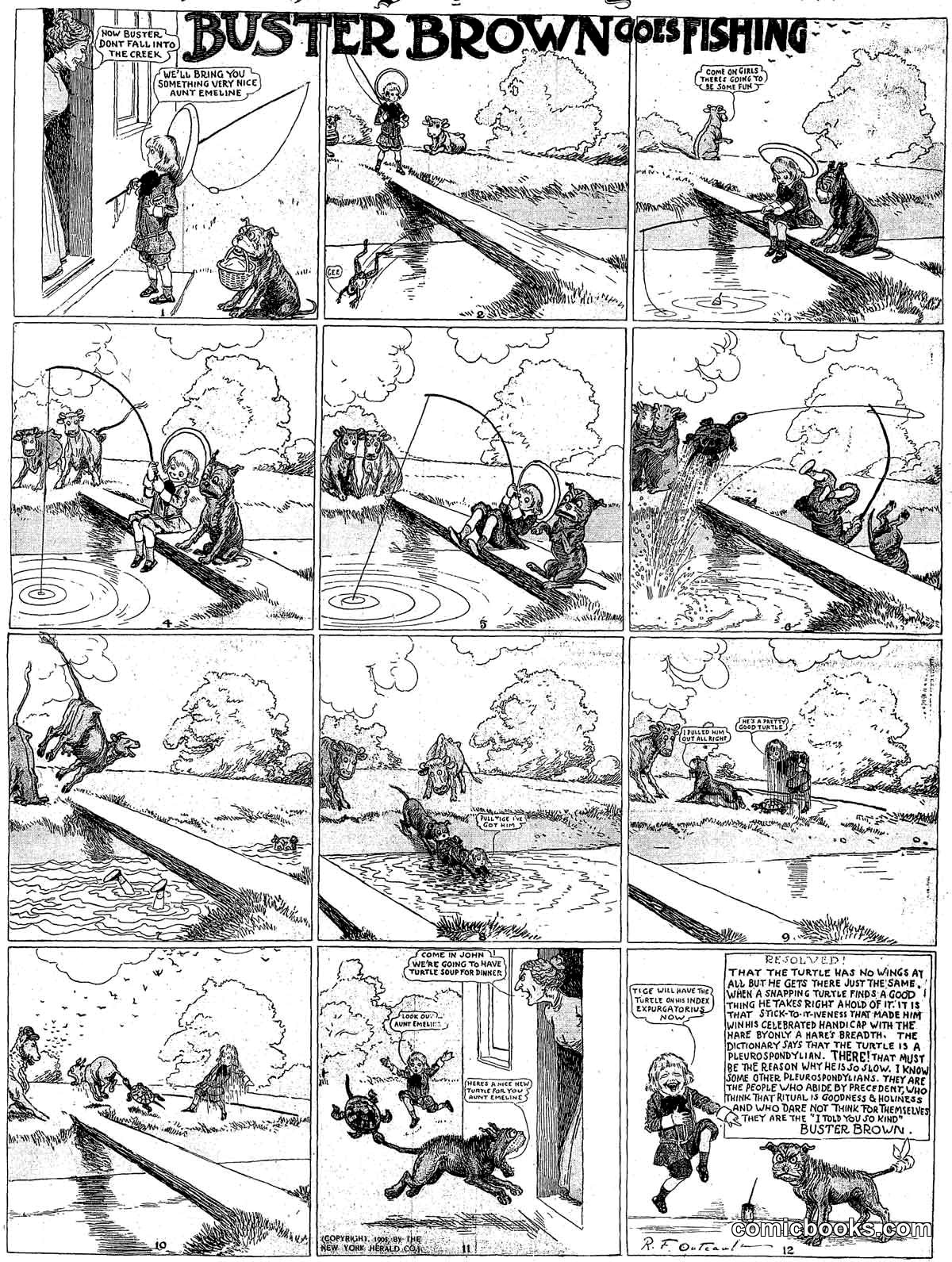 Buster Brown Goes Fishing