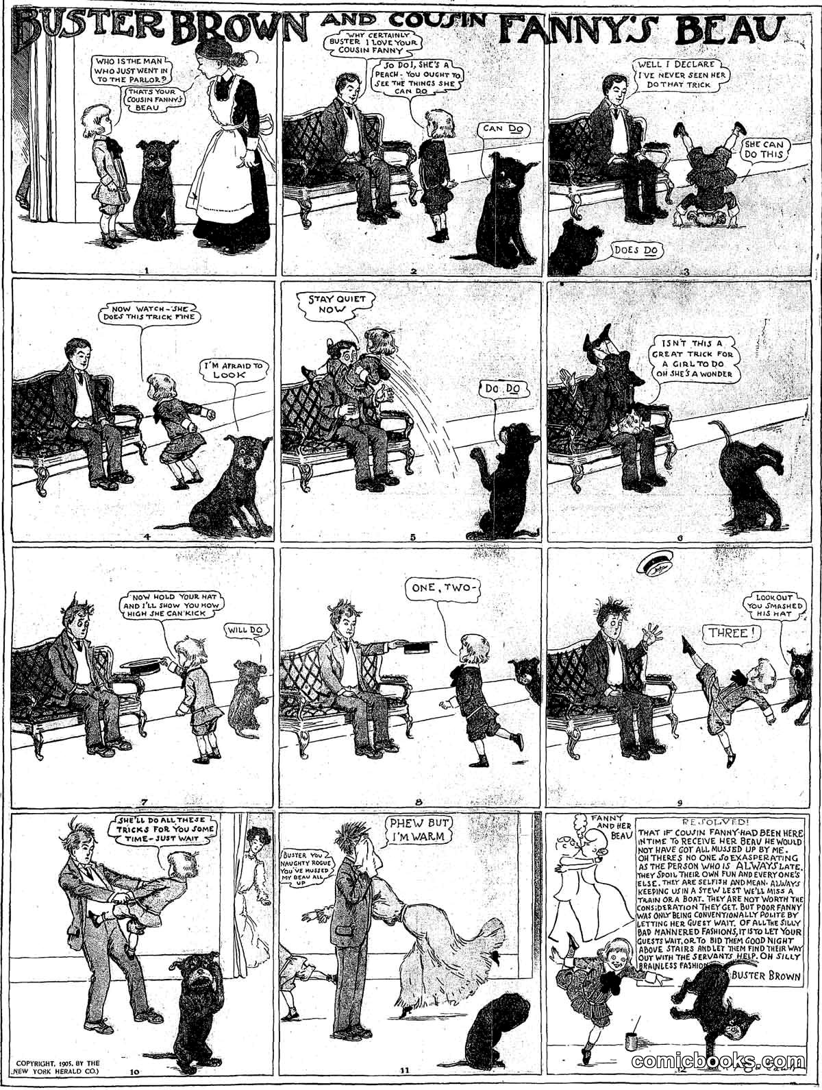 Buster Brown and Cousin Fanny's Beau
