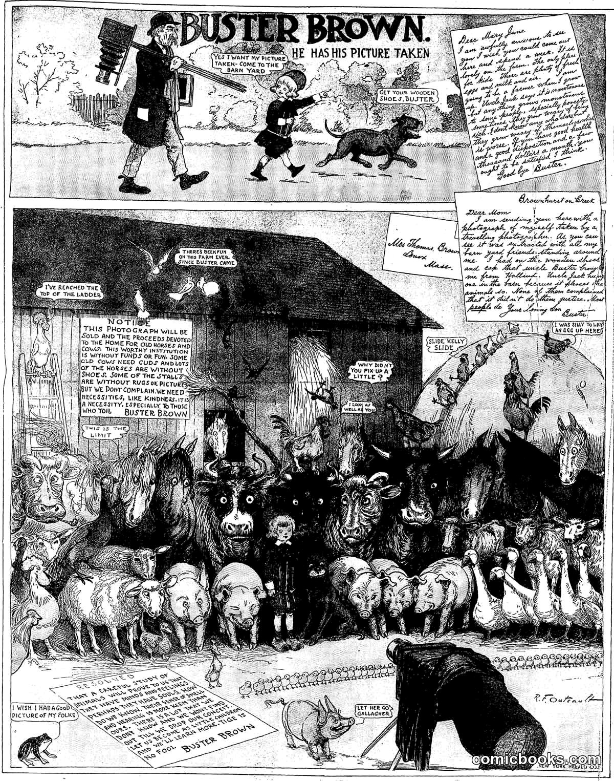 Buster Brown — He Has His Picture Taken