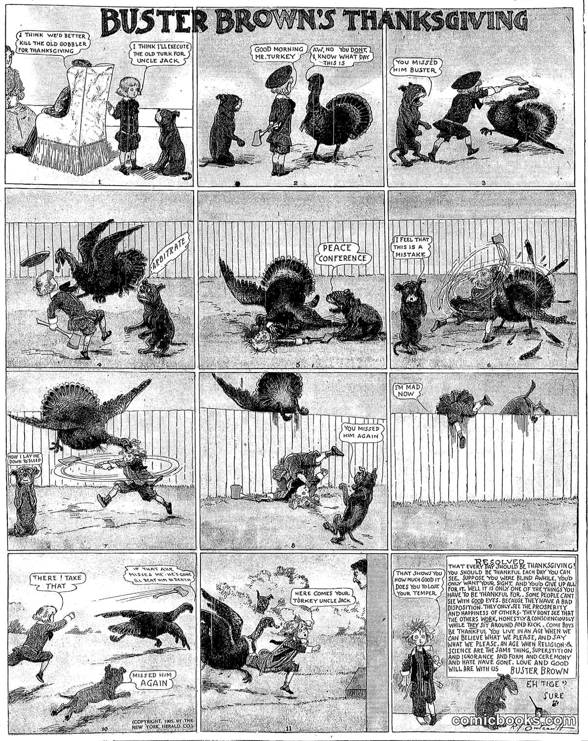 Buster Brown's Thanksgiving