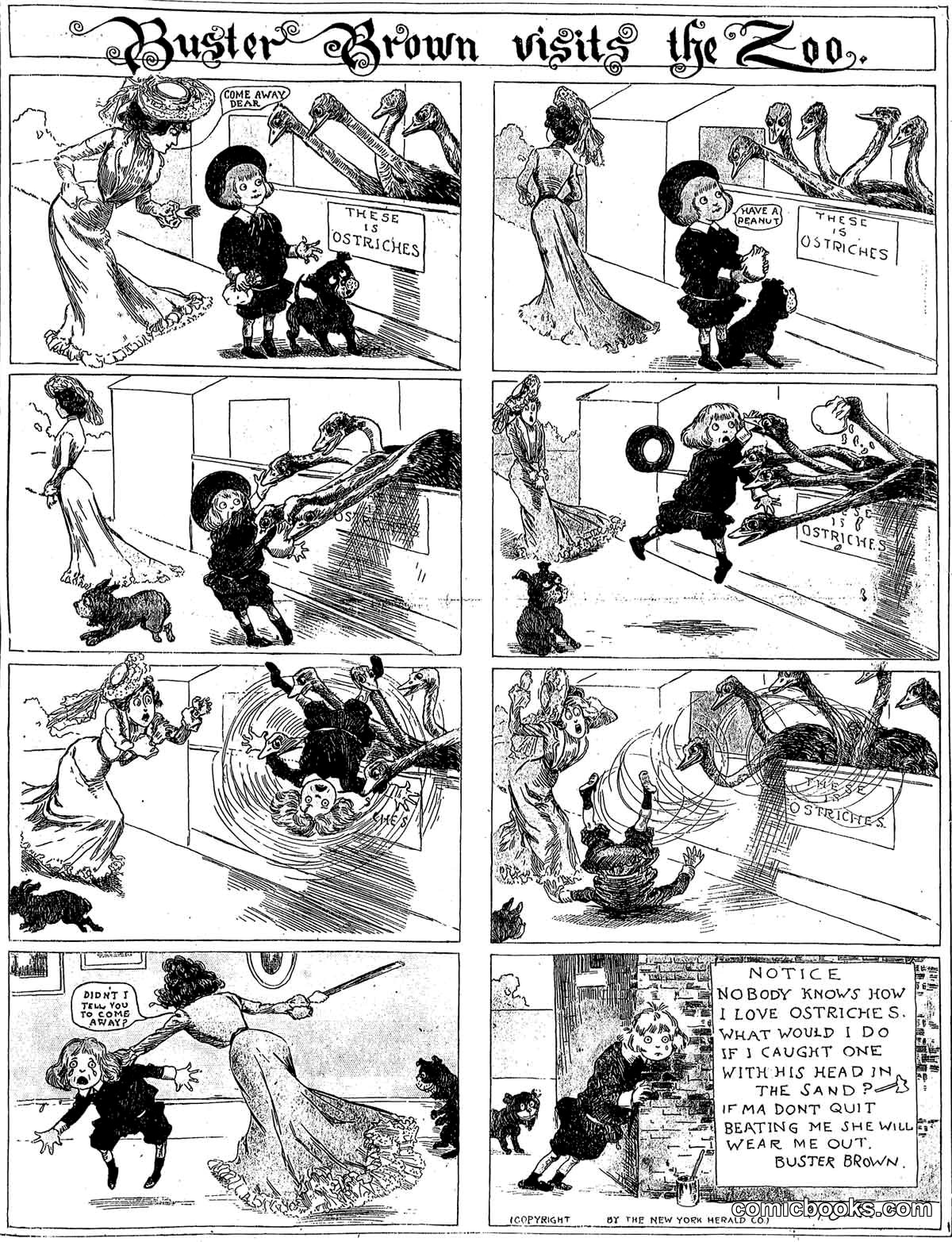 Buster Brown Visits the Zoo
