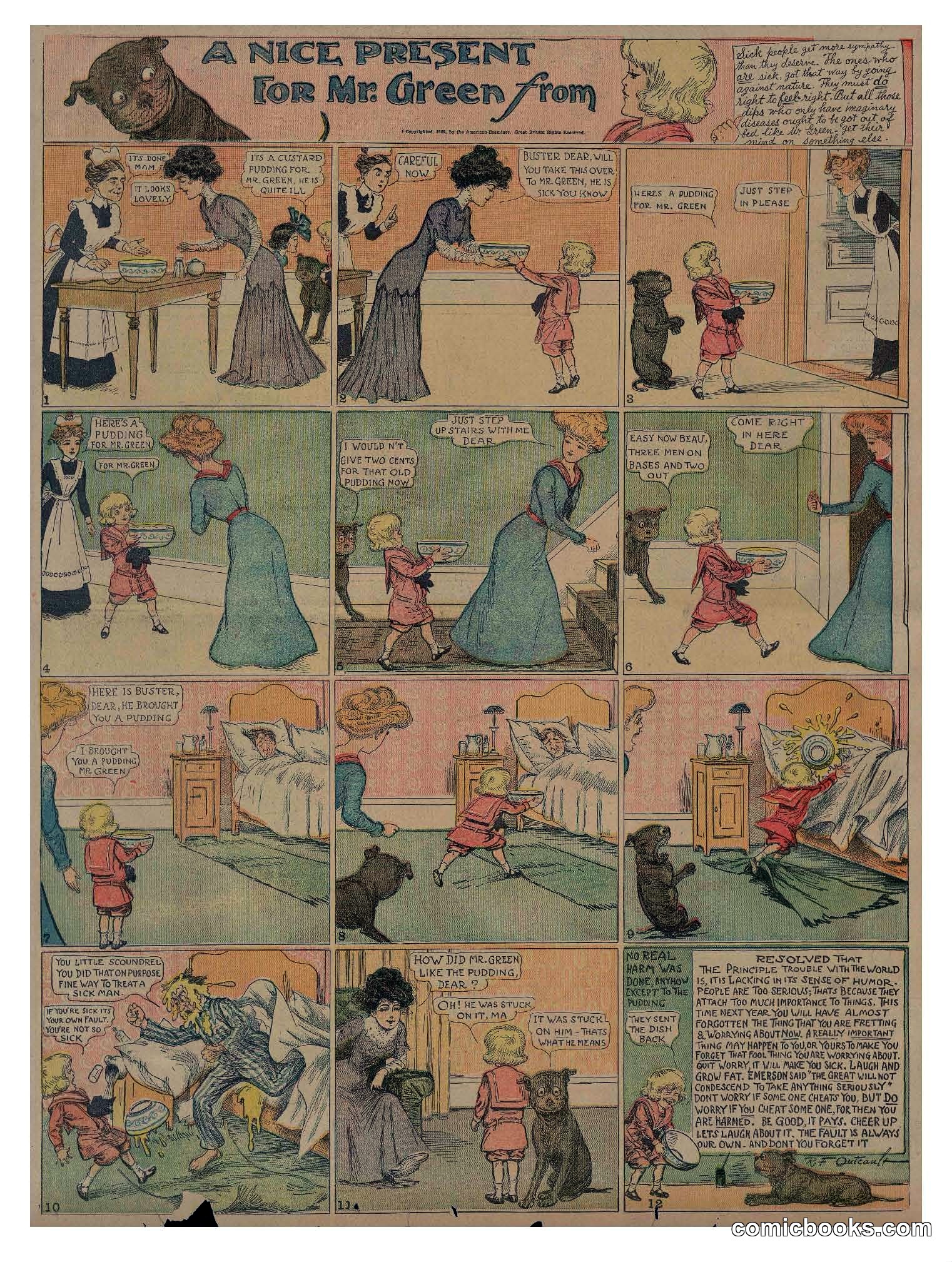 Buster Brown: "A Nice Present for Mr. Green"